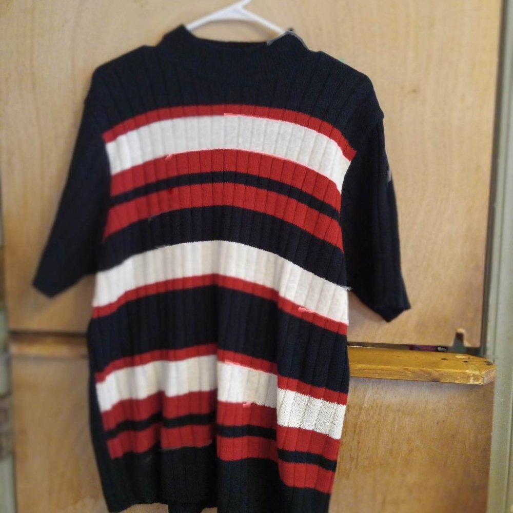 Black and Red striped Sweater